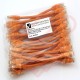 24 Pack of 15cm (6-inch) in Orange - Cat5e High Grade 125MHz 24AWG LSZH Patch Cables for 1U Patching