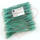 24 Pack of 20cm (8-inch) in Green - Cat5e High Grade 125MHz 24AWG LSZH Patch Cables for 2U Patching