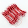 24 Pack of 20cm (8-inch) in Red - Cat5e High Grade 125MHz 24AWG LSZH Patch Cables for 2U Patching