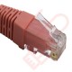 24 Pack of 20cm (8-inch) in Pink - Cat5e High Grade 125MHz 24AWG LSZH Patch Cables for 2U Patching