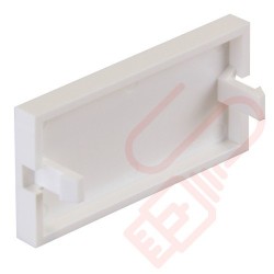 Excel Full Width 25mm Blank Plate White