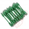 24 Pack of 20cm (8-inch) in Green - Cat6 High Grade 250MHz 24AWG LSZH Patch Cables for 2U Patching