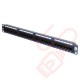 Excel 24 Port Cat5e Patch Panel 1U UTP Punch Down - Blue 100-450 