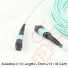 Aqua - MTP-MTP Type A (KeyUp KeyDown) MPO OM4 24 Core Fibre Trunk Cassette Cable