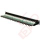 24 Port Cat6 Patch Panel 1U UTP Angled Easy Punch