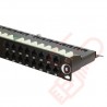 48 Port Cat6 Patch Panel 1U UTP Angled Easy Punch