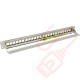 Excel Unloaded Keystone 24 Port 1U Patch Panel Frame Black 100-026