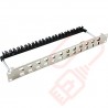 Excel Unloaded Angled 1U 24 Port Patch Panel Frame 100-024