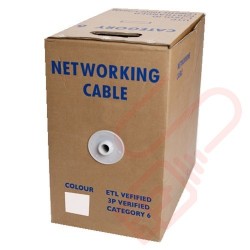 Stranded Cat6 UTP Premium LSZH 305 Metre Bulk Cable White