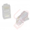 Cat5e UTP RJ45 Crimp Plug for Stranded Cable - 100 Pack