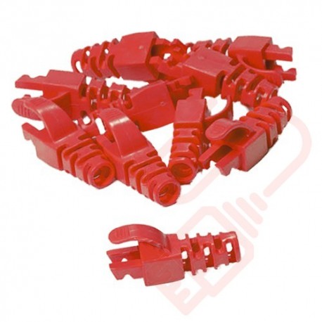Snagless Slimline Crimp High Density 5.5MM Boot, 10 Pack Red