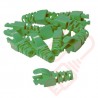 Green RJ45 Snagless Slimline High Density Boot 10 Pack