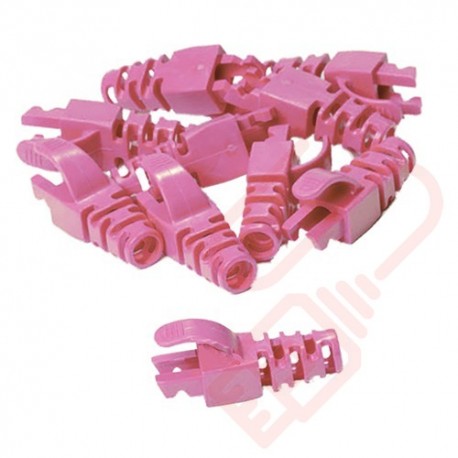 5.5mm Snagless Slimline RJ45 Crimp Boot 10 Pack Pink