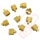 Secure Sleeve C13 into C14 Inlet Tab Yellow - 10 Pack