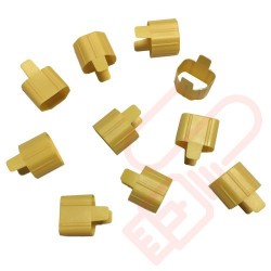 Secure Sleeve C13 into C14 Inlet Tab Yellow - 10 Pack