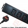 Vertical PDU C19 Socket to UK 13A Plug