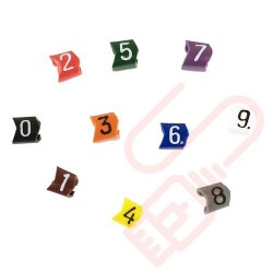 Clip-On 3.0mm - 4.0mm 'Chevron Cut' Cable Marker, 200 Pack Size