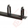 1U 5 Ring Cable Tidy with 5x Plastic Removable Rings 