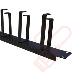 1U 5 Ring Cable Management Bar 100mm Rings