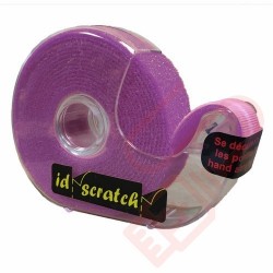 2.5 Metre Violet ID Scratch Reel Hook & Loop in Dispenser