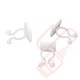 Self Adhesive Cable Clips 35mm (Bunny) - 100 Pack