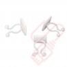 Self Adhesive Cable Clips 35mm (Bunny) - 100 Pack