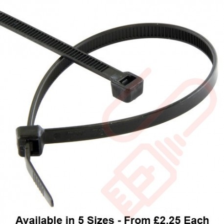 Black Nylon Cable Ties (100 Pack)