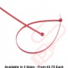 Red Nylon Cable Ties (100 Pack)