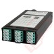 Zettonics LC OM4 Multimode 12 Duplex Unloaded Fibre Cassette Aqua