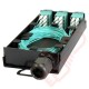 Zettonics LC OM4 Multimode 24 Fibre Splice Cassette Aqua