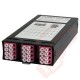 Zettonics MTP/MPO LC OM4 Multimode 12 Duplex Fibre 1x MTP Cassette Violet