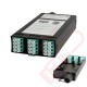Zettonics LC OM4 Multimode 12 Duplex Unloaded Fibre Cassette Aqua