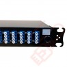 LC Singlemode Fibre 48 Port Duplex 1U Sliding Patch Panel 