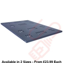 Prism PI Fixed Vented Shelf Black For Data & Server Cabinets