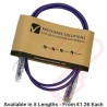 Cat6 Slim U/UTP Small Diameter Snagless Booted Patch Cables Purple