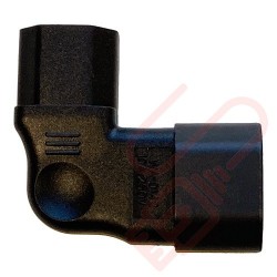 IEC Right Angled C14 Male to C13 Female Power Adapter