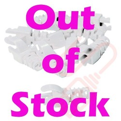 White RJ45 Snagless Slimline High Density Boot 10 Pack