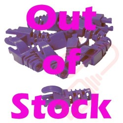 Purple RJ45 Snagless Slimline High Density Boot 10 Pack