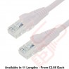 Excel Cat6 Patch Cables RJ45 UTP LSZH Snagless Booted White