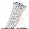25 Metre White Halogen Free Braid Sleeving 