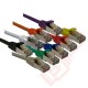 20cm (8-inch) 24 Pack in Green - Cat6a S/FTP Premium Grade LSZH Patch Cables for 2U Patching