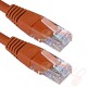 Cat5e Patch Cables RJ45 UTP High Grade PVC Flush Booted Orange