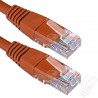 Cat5e Patch Cables RJ45 UTP High Grade PVC Flush Booted Orange